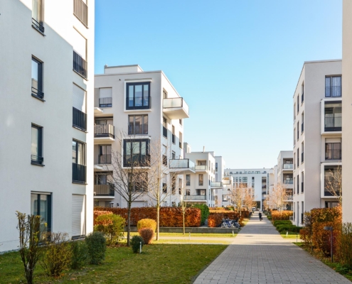 Apartments On A Sunny Day