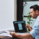 Architect, Planning And Online With Laptop For Man, Paperwork And Email For Research On Building