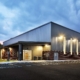 Side View Of A Large Commercial Warehouse